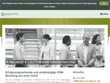 Tablet Screenshot of kl-crm.de